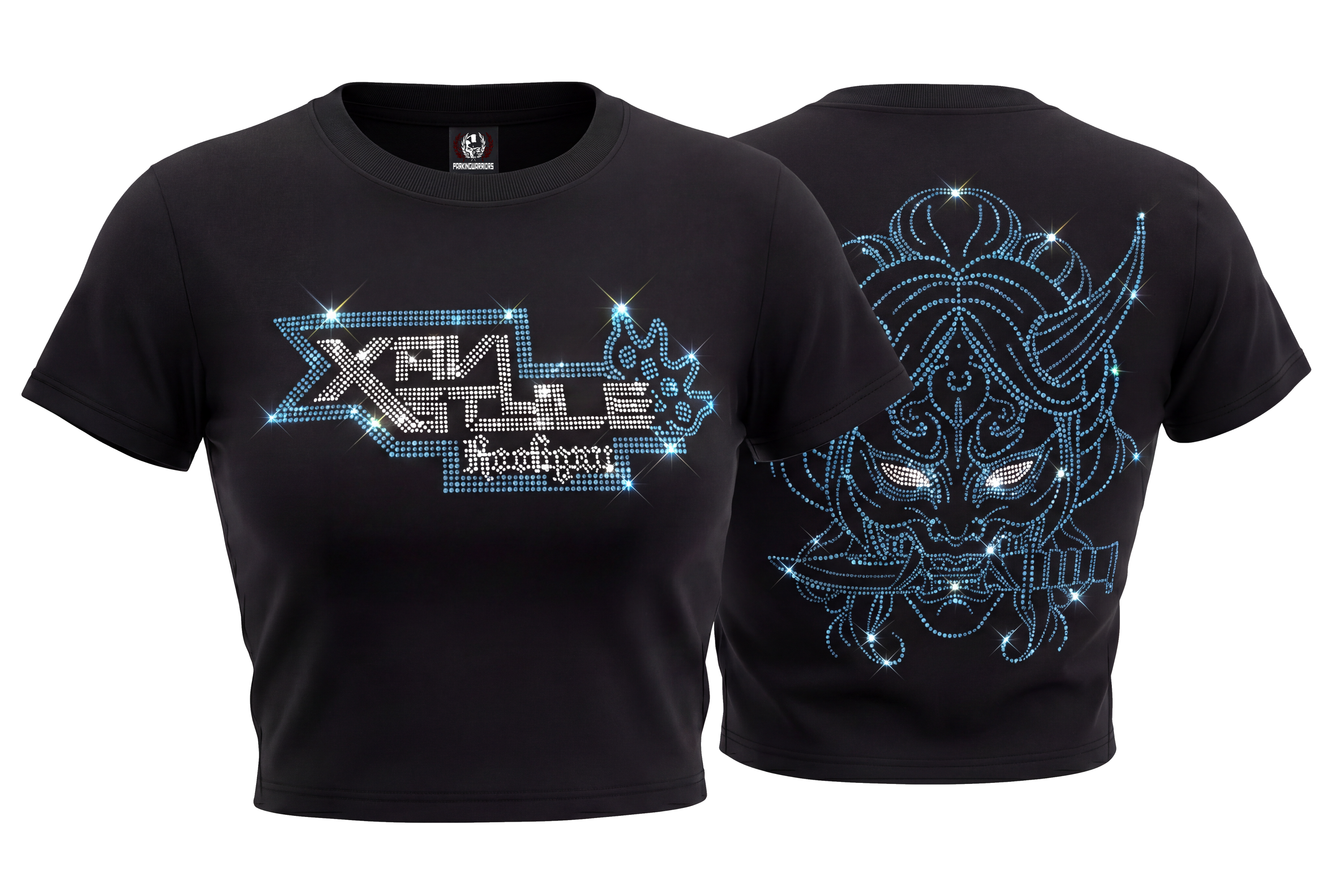 Top Diamantes Xavistyle Azul