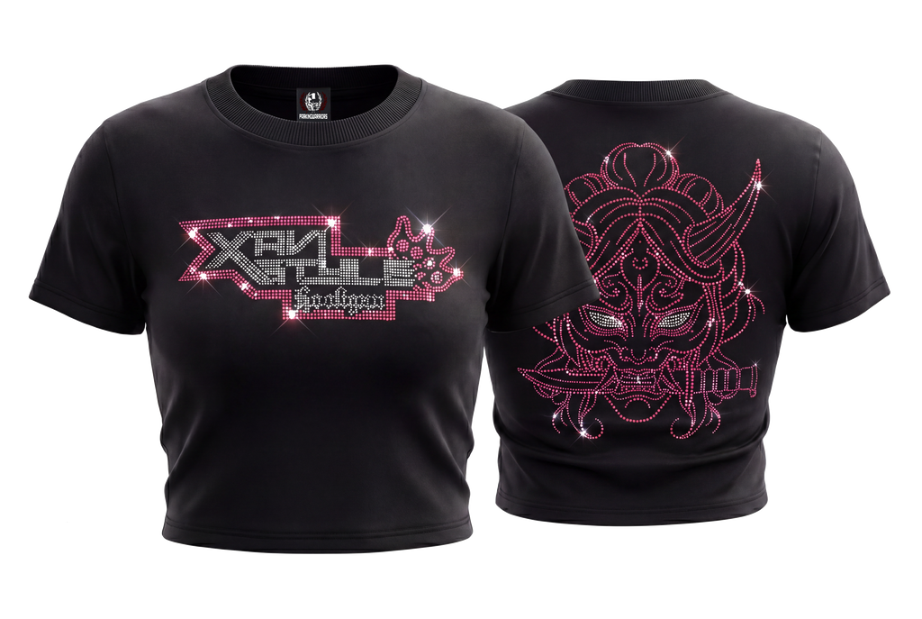 Top Diamantes Xavistyle Fucsia