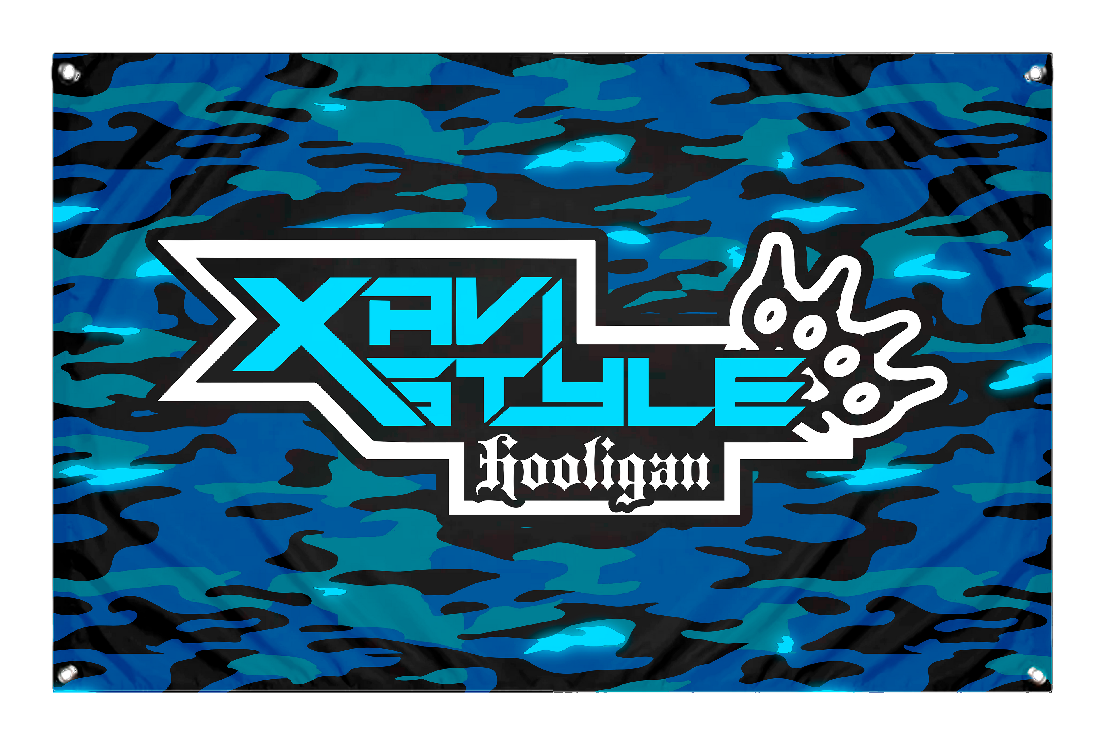 Bandera Xavistyle camuflaje Azul 60x90