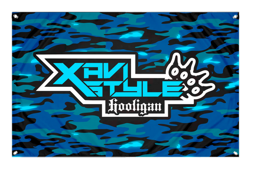 Bandera Xavistyle camuflaje Azul 60x90