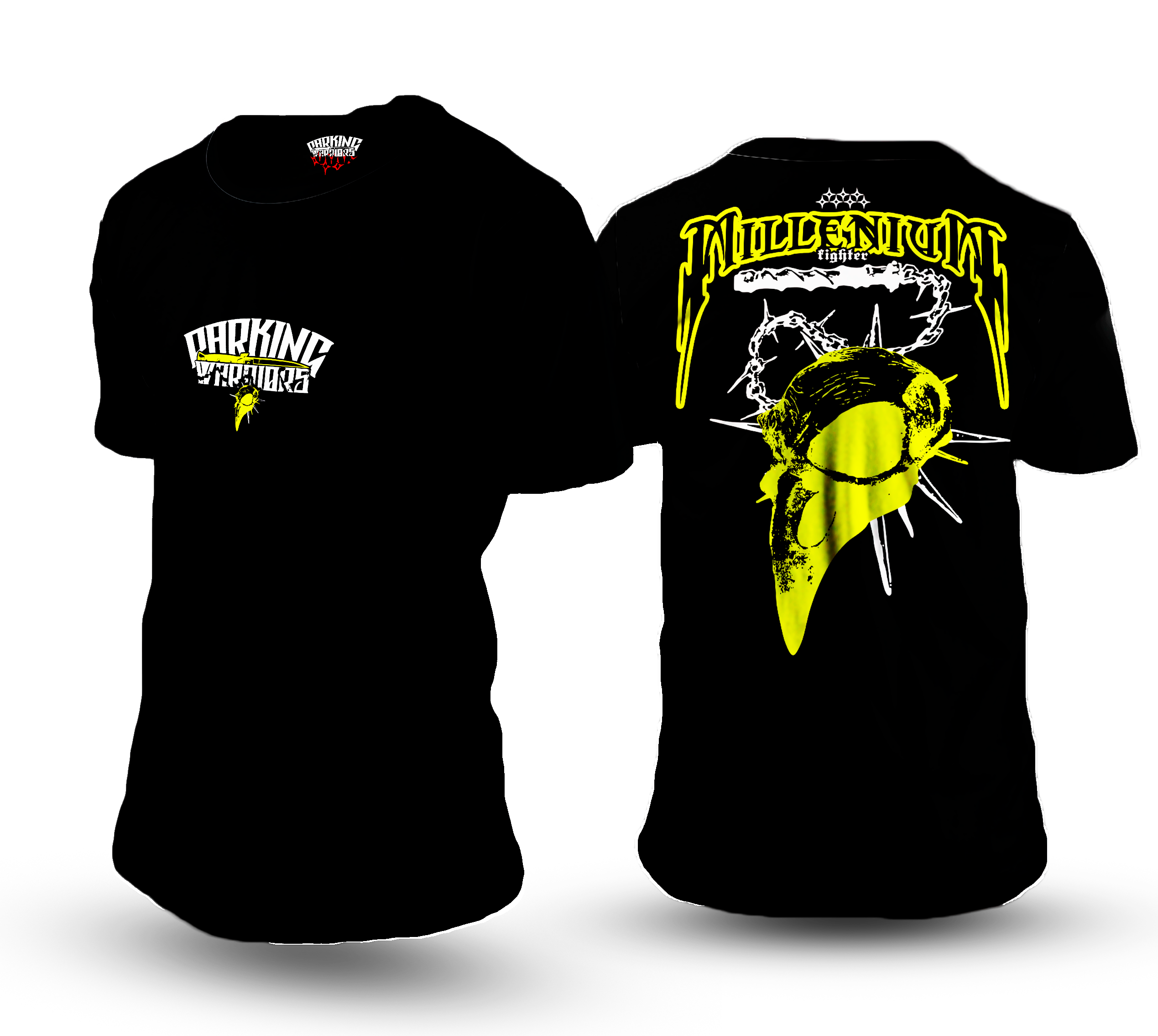 Camiseta Millenium Vol.2 Parking Warriors neón algodón