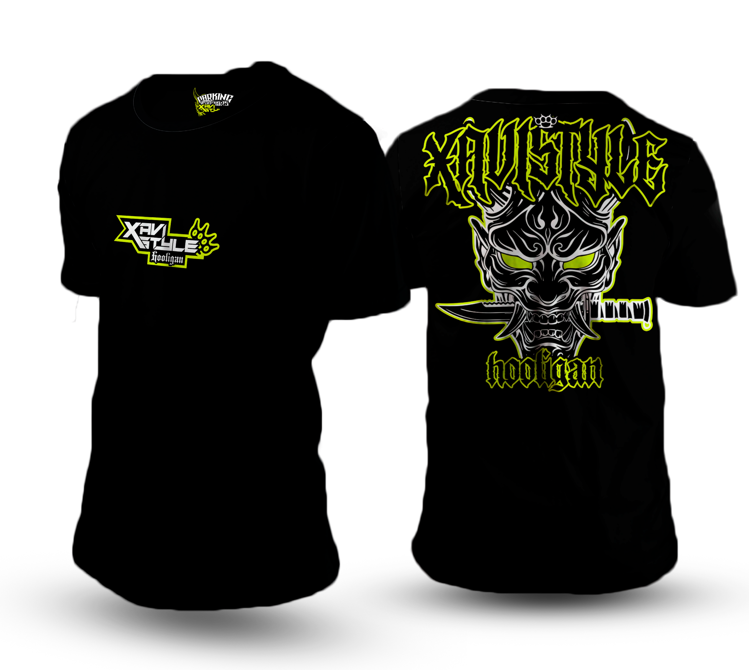 Camiseta Xavistyle x Parking Warriors algodón serigrafiada